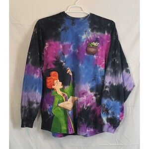 Disney Spirit Jersey Sz L Hocus Pocus Sanderson Sisters Tie Dye Tonight We‎ Fly